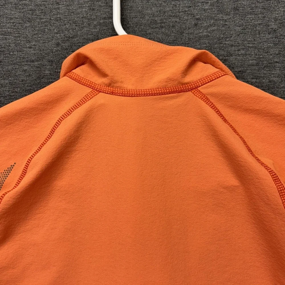 Eddie Bauer First Ascent Jacket Womens Medium Orange Soft Shell Full Zip Hiking‎